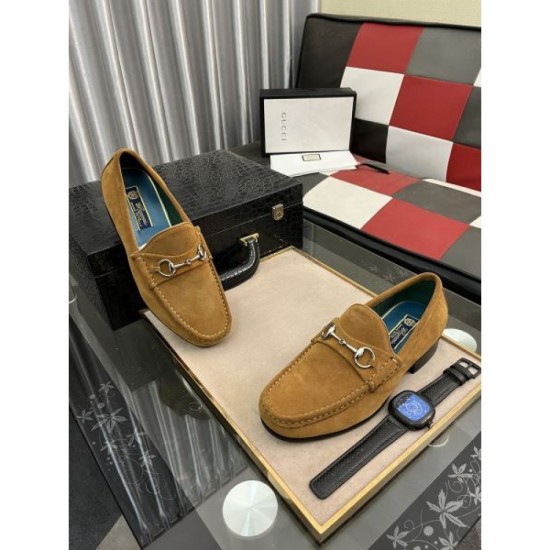 GUCCI Gucci 2025SS New Men's Business Shoes with Excellent Vision