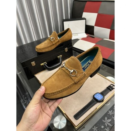 GUCCI Gucci 2025SS New Men's Business Shoes with Excellent Vision