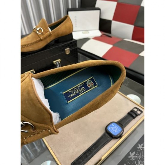 GUCCI Gucci 2025SS New Men's Business Shoes with Excellent Vision