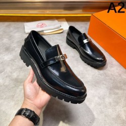 HERMES Hermes 2025SS Trend Style! Men's Business Shoes
