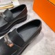 HERMES Hermes 2025SS Trend Style! Men's Business Shoes HERMES Hermes 2025SS Trend Style! Men's Business Shoes