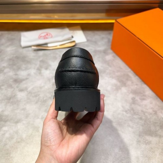 HERMES Hermes 2025SS Trend Style! Men's Business Shoes HERMES Hermes 2025SS Trend Style! Men's Business Shoes