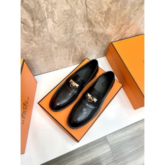 2025 Autumn/Winter New Item HERMES Men's Business Shoes This is a must-have item for adults