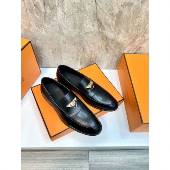 2025 Autumn/Winter New Item HERMES Men's Business Shoes This is a must-have item for adults