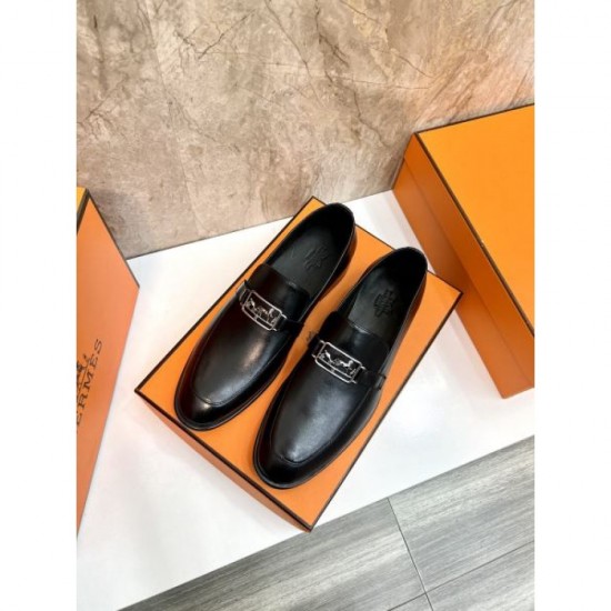2025 Autumn/Winter New HERMES Men's Business Shoes Stylish Impression