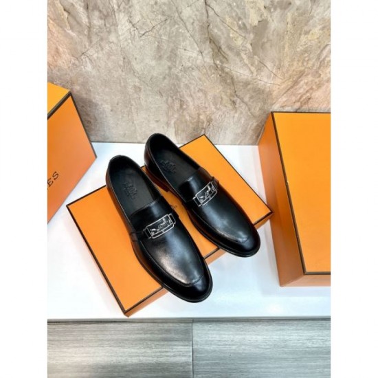 2025 Autumn/Winter New HERMES Men's Business Shoes Stylish Impression