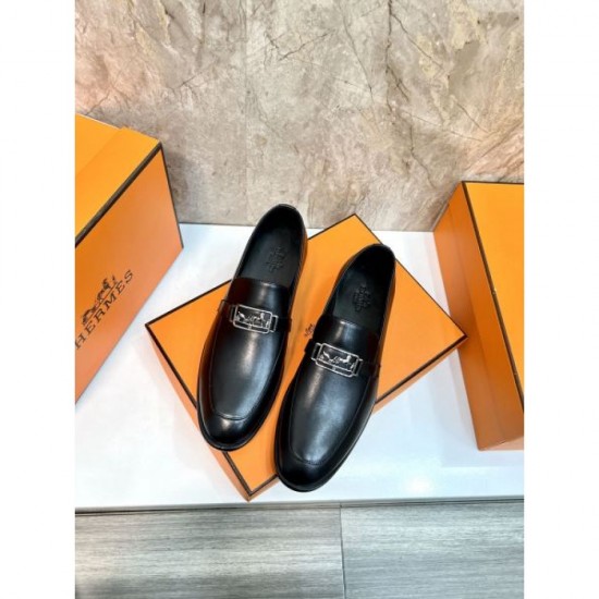 2025 Autumn/Winter New HERMES Men's Business Shoes Stylish Impression