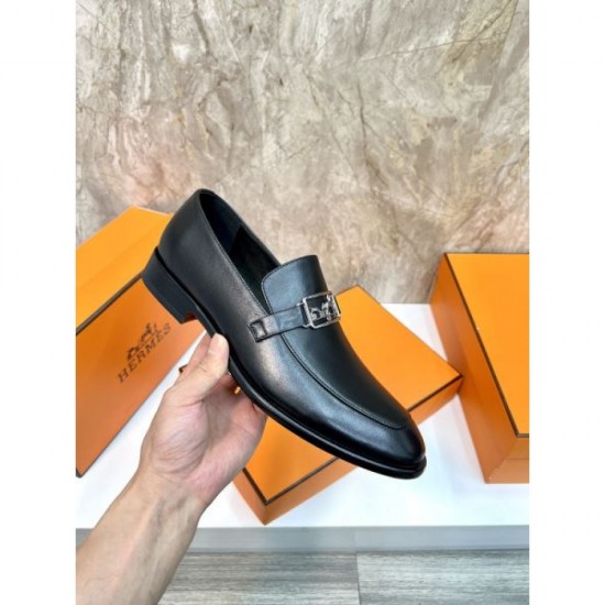 2025 Autumn/Winter New HERMES Men's Business Shoes Stylish Impression