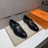 2025 Autumn/Winter New HERMES Men's Business Shoes Clean and Elegant Style