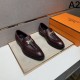 2025 Autumn/Winter New HERMES Men's Business Shoes Clean and Elegant Style