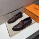 2025 Autumn/Winter New HERMES Men's Business Shoes Clean and Elegant Style