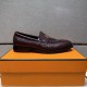 2025 Autumn/Winter New HERMES Men's Business Shoes Clean and Elegant Style