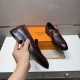 2025 Autumn/Winter New HERMES Men's Business Shoes Clean and Elegant Style