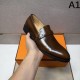 2025 Autumn/Winter New HERMES Men's Business Shoes Luxurious Pair