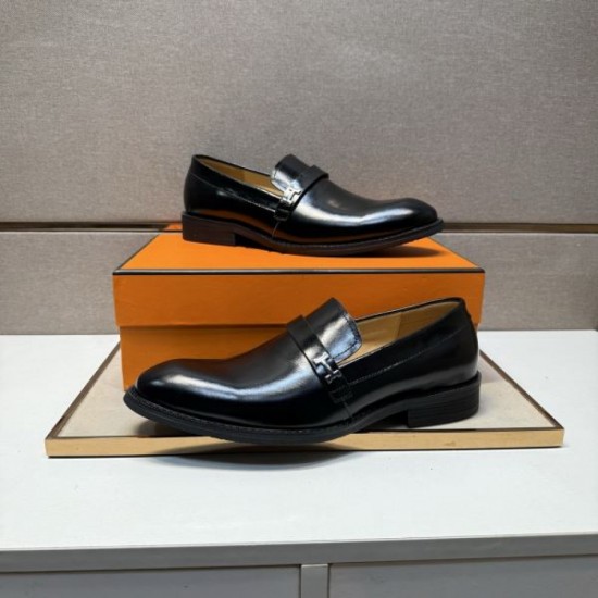 2025 Autumn/Winter New HERMES Men's Business Shoes Luxurious Pair
