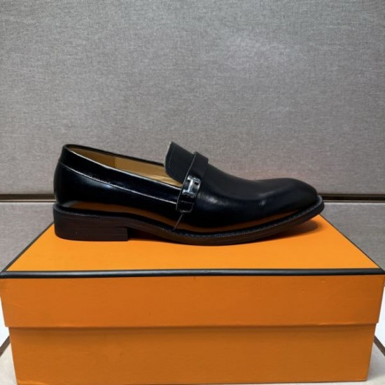2025 Autumn/Winter New HERMES Men's Business Shoes Luxurious Pair
