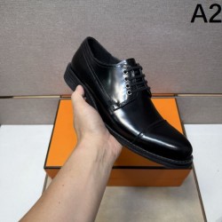 2025 Fall/Winter New Items HERMES Men's Business Shoes Fall/Winter New Items with VIP Discount