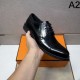 2025 Fall/Winter New Items HERMES Men's Business Shoes Fall/Winter New Items with VIP Discount