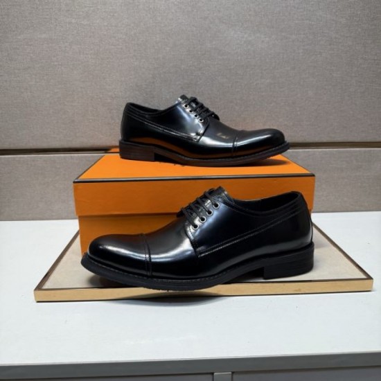 2025 Fall/Winter New Items HERMES Men's Business Shoes Fall/Winter New Items with VIP Discount
