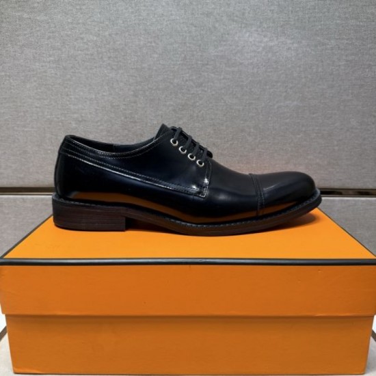 2025 Fall/Winter New Items HERMES Men's Business Shoes Fall/Winter New Items with VIP Discount