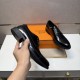 2025 Fall/Winter New Items HERMES Men's Business Shoes Fall/Winter New Items with VIP Discount