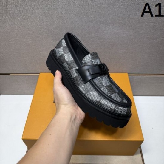 2025 Fall/Winter New Items LOUIS VUITTON Men's Business Shoes Featured Models in Magazines