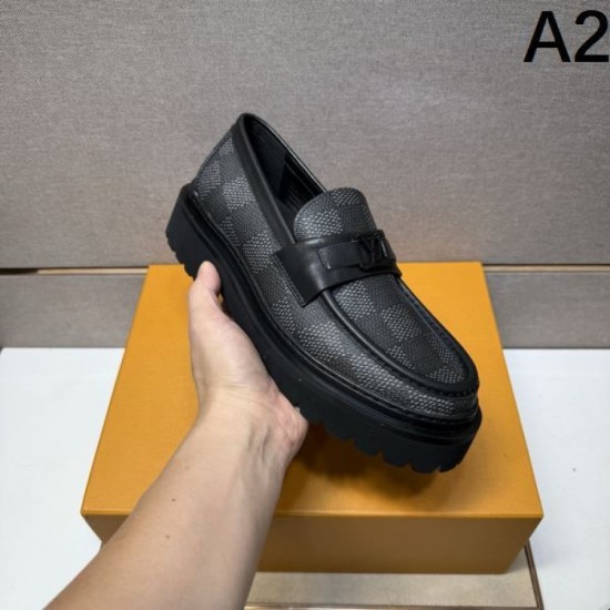 2025 Fall/Winter New Items LOUIS VUITTON Men's Business Shoes Featured Models in Magazines