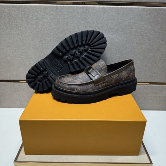 2025 Fall/Winter New Items LOUIS VUITTON Men's Business Shoes Featured Models in Magazines