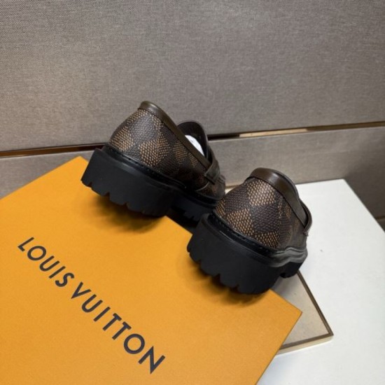 2025 Fall/Winter New Items LOUIS VUITTON Men's Business Shoes Featured Models in Magazines