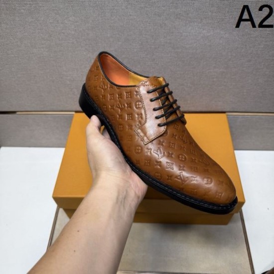 2025 Autumn/Winter New LOUIS VUITTON Men's Business Shoes Limited Price Hard to Get