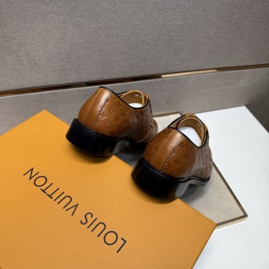 2025 Autumn/Winter New LOUIS VUITTON Men's Business Shoes Limited Price Hard to Get
