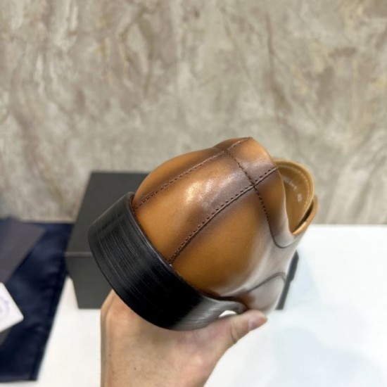 2025 Fall/Winter New PRADA Men's Business Shoes Limited edition with only a few left in each color
