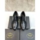 2025 Autumn/Winter New PRADA Men's Business Shoes Stylish pair that shines in winter