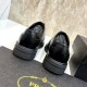 2025 Autumn/Winter New PRADA Men's Business Shoes Stylish pair that shines in winter
