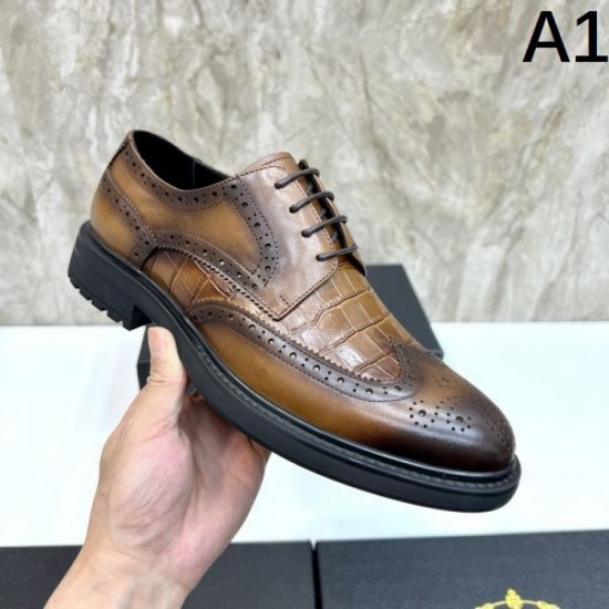 2025 Fall/Winter New Items PRADA Men's Business Shoes Fall/Winter Trend No.1 Model