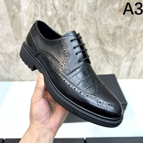 2025 Fall/Winter New Items PRADA Men's Business Shoes Fall/Winter Trend No.1 Model