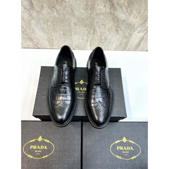 2025 Fall/Winter New Items PRADA Men's Business Shoes Fall/Winter Trend No.1 Model