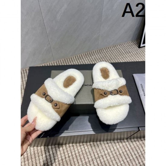 2025FW Women's Fur Slippers BALENCIAGA High quality replica to elevate your winter outfit