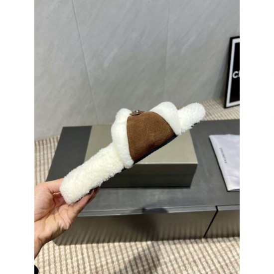 2025FW Women's Fur Slippers BALENCIAGA High quality replica to elevate your winter outfit