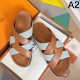 HERMES 2025SS Clean silhouette men's sandals HERMES 2025SS Clean silhouette men's sandals