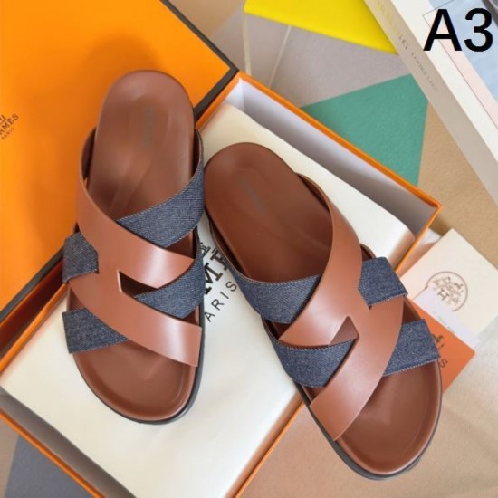HERMES 2025SS Clean silhouette men's sandals HERMES 2025SS Clean silhouette men's sandals