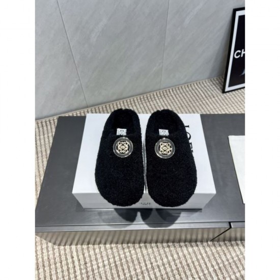 2025FW Women's Fur Slippers LOEWE Rare design high quality replica not released in Japan