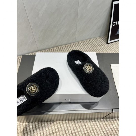 2025FW Women's Fur Slippers LOEWE Rare design high quality replica not released in Japan