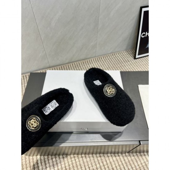 2025FW Women's Fur Slippers LOEWE Rare design high quality replica not released in Japan
