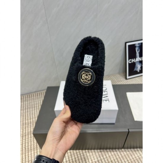 2025FW Women's Fur Slippers LOEWE Rare design high quality replica not released in Japan