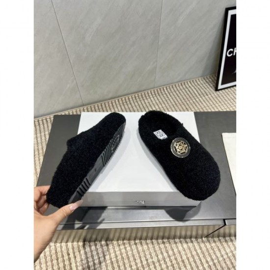 2025FW Women's Fur Slippers LOEWE Rare design high quality replica not released in Japan