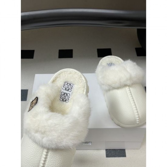 2025FW Women's Fur Slippers LOEWE Limited Quantity! Popular models available on a first-come, first-served basis