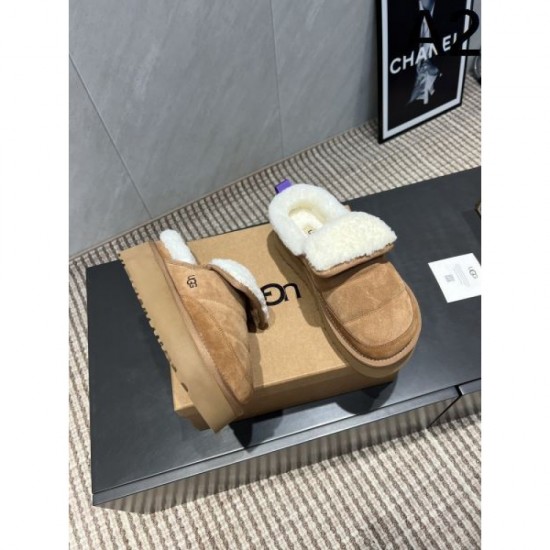 2025FW Women's Fur Slippers UGG A cool new model that looks great in fall and winter