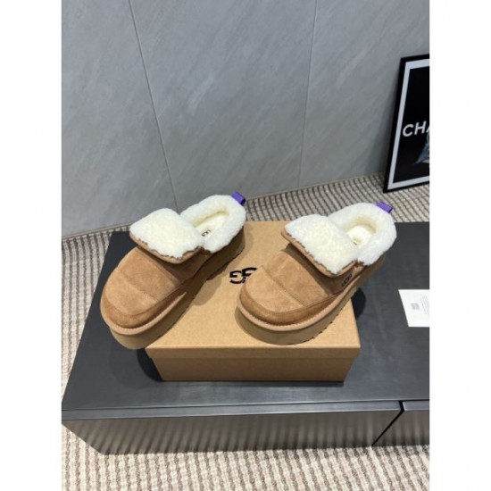 2025FW Women's Fur Slippers UGG A cool new model that looks great in fall and winter