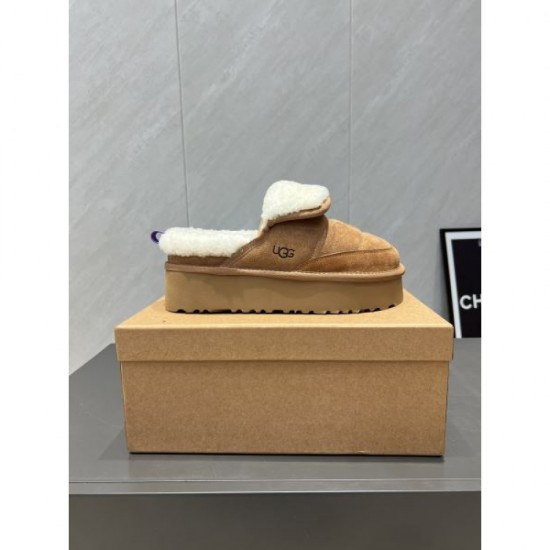 2025FW Women's Fur Slippers UGG A cool new model that looks great in fall and winter